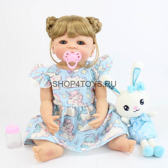 Реборн силиконовая блондинка с длинными волосами Устина Реборн силиконовая блондинка с длинными волосами Устина