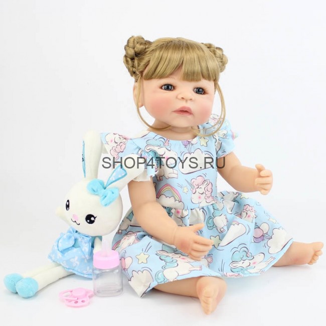 Реборн силиконовая блондинка с длинными волосами Устина Реборн силиконовая блондинка с длинными волосами Устина