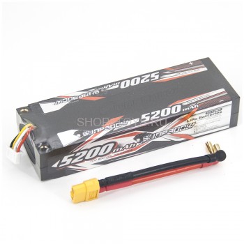 Аккумулятор Sunpadow Li-Po 11.1V 5200 40C S XT60 plug - SP-5200-3-40C-S-X Аккумулятор Sunpadow Li-Po 11.1V 5200 40C S XT60 plug - SP-5200-2-40C-S-X