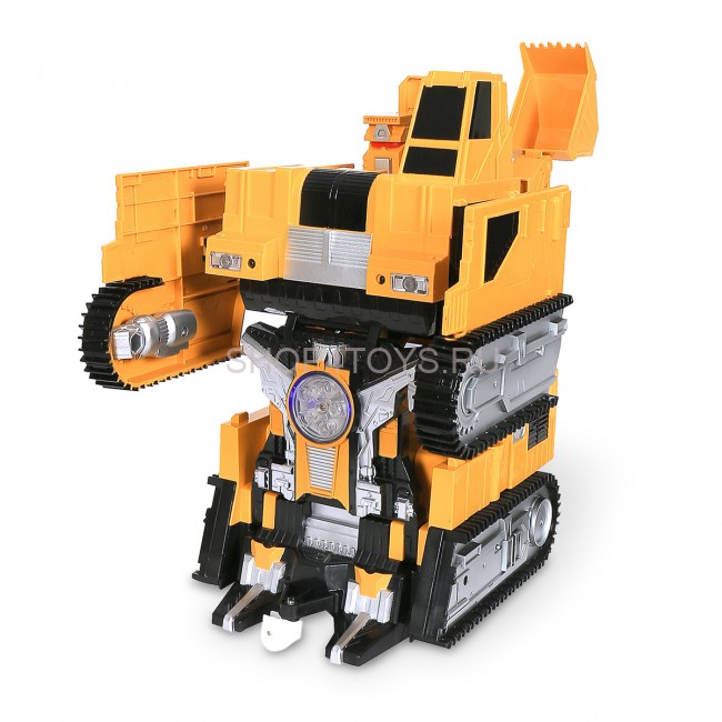 Радиоуправляемый робот-трансформер Экскаватор 1:14, стреляет присосками - 2383PF Радиоуправляемый робот-трансформер Экскаватор 1:14, стреляет присосками - 2383PF