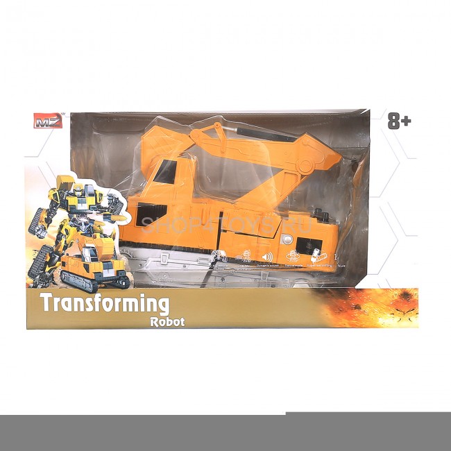 Радиоуправляемый робот-трансформер Экскаватор 1:14, стреляет присосками - 2383PF Радиоуправляемый робот-трансформер Экскаватор 1:14, стреляет присосками - 2383PF