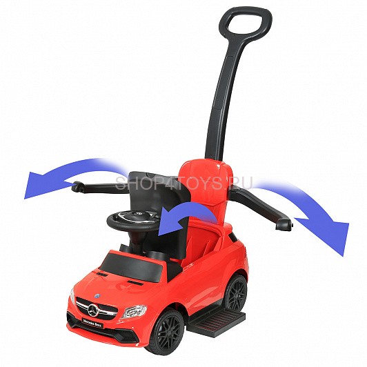 Толокар с ручкой Mercedes-Benz AMG GLE63 Red - CLB3288 Толокар с ручкой Mercedes-Benz AMG GLE63 Red - CLB3288