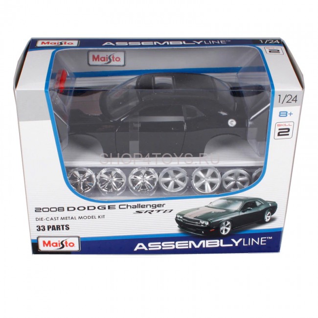 Сборная металлическая модель Maisto 2008 Dodge Challenger SRT8 1:24 - 39900 Сборная металлическая модель Maisto 2008 Dodge Challenger SRT8 1:24 - 39900