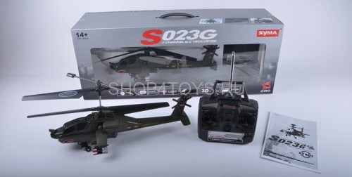 Радиоуправляемый вертолет Syma Apache AH-64 - S023G Радиоуправляемый вертолет Syma Apache AH-64 - S023G