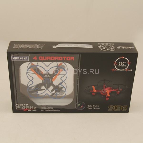 Радиоуправляемый квадрокоптер Double Horse с защитой и камерой 2.4GHz - DH9136 Радиоуправляемый квадрокоптер Double Horse с защитой и камерой 2.4GHz - DH9136