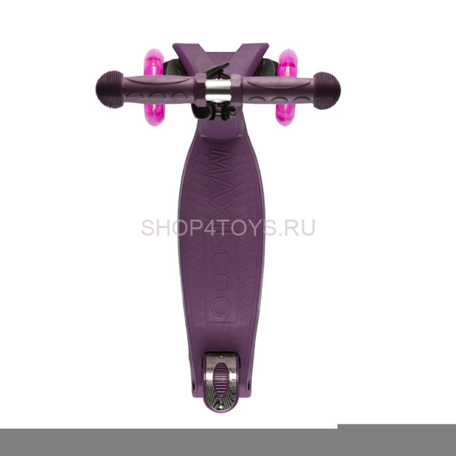 Самокат Трехколесный, со Светящимися Колесами, Фиолетовый - MSC-J082002 Самокат Трехколесный, со Светящимися Колесами, Фиолетовый - MSC-J082002
