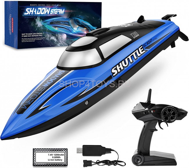 Радиоуправляемый катер HENDEE Blue Shadow Storm (32 см, 25 км/ч) - 2008 Радиоуправляемый катер HENDEE Blue Shadow Storm (32 см, 25 км/ч) - 2008