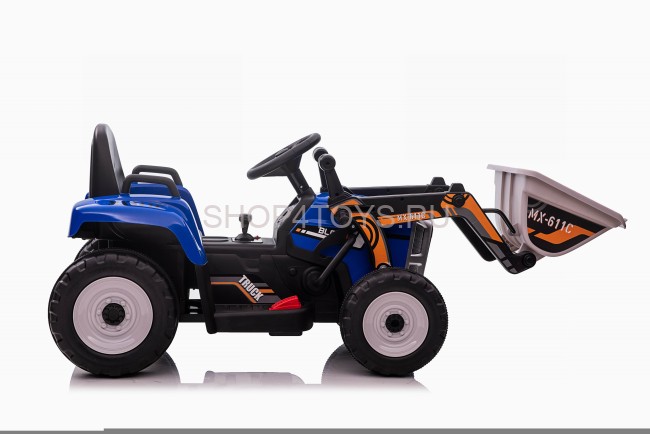 Детский электромобиль XMX трактор с ковшом и прицепом (синий, EVA, пульт, 12V) - XMX611U-BLUE Детский электромобиль XMX трактор с ковшом и прицепом (синий, EVA, пульт, 12V) - XMX611U-BLUE