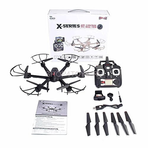 Радиоуправляемый квадрокоптер с барометром MJX X601H-B (черный) FPV 2.4G - X601H-B Радиоуправляемый квадрокоптер с барометром MJX X601H-B (черный) FPV 2.4G - X601H-B