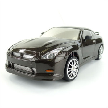 Радиоуправляемая машинка для дрифта Nissan Skyline GT-R 1:24 - 666-220B ПОЛНЫЙ ПРИВОД! Сменные колеса! Светящиеся фары при движении вперед, задние светящиеся стоп-сигналы!