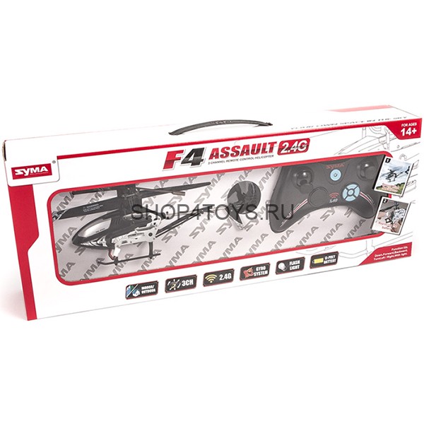 Радиоуправляемый вертолет с гироскопом Syma F4 GYRO - F4 Радиоуправляемый вертолет с гироскопом Syma F4 GYRO - F4