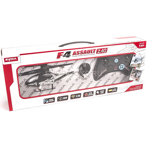 Радиоуправляемый вертолет с гироскопом Syma F4 GYRO - F4 Радиоуправляемый вертолет с гироскопом Syma F4 GYRO - F4