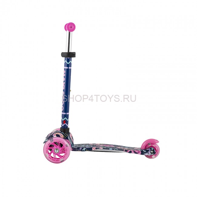 Самокат Трехколесный, со Светящимися Колесами, Фламинго - MSC-B082008 Самокат Трехколесный, со Светящимися Колесами, Фламинго - MSC-B082008
