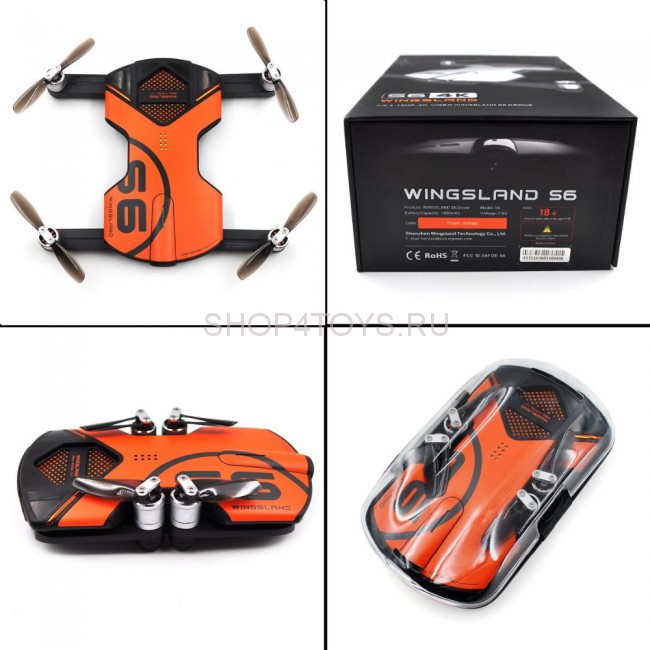 Квадрокоптер Wingsland S6 HD camera GPS (селфи дрон) - WD-S6 Квадрокоптер Wingsland S6 HD camera GPS (селфи дрон) - WD-S6