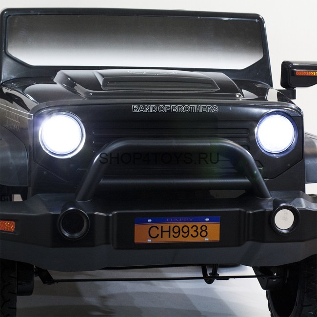 Детский электромобиль Jeep Hunter Black с полным приводом - CH9938 Детский электромобиль Jeep Hunter Black с полным приводом - CH9938