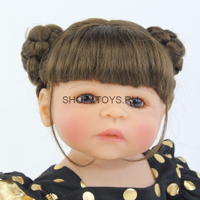Реборн силиконовая с длинными волосами Мари