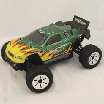 Радиоуправляемый внедорожник HSP Truggy Tribeshead 4WD 1:10 - 94124N TOP - 2.4G Полностью готовая радиоуправляемая модель трагги HSP Tribeshead в версии TOP. Модель оснащена электрическим двигателем, новейшей аппаратурой управления на 2.4Ghz и укомплектована всем необходимым для запуска.