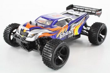 Радиоуправляемая трагги HSP Ghost 2.4G - 94803-80391N Ghost Mini Truggy от известной фирмы HSP. Модель оснащена коллекторной системой и пультом управления на 2.4 Ghz.