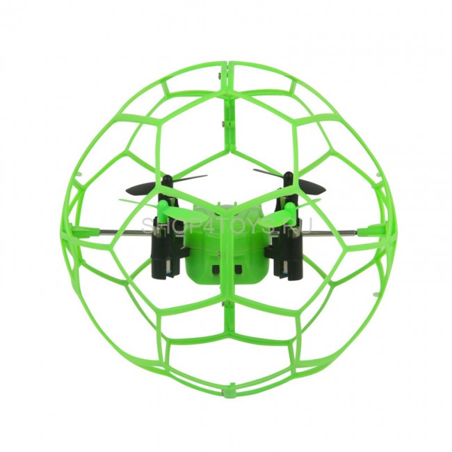 Радиоуправляемый квадрокоптер Helimax Green SkyWalker в сетке - HM1340-GREEN Радиоуправляемый квадрокоптер Helimax Green SkyWalker в сетке - HM1340-GREEN
