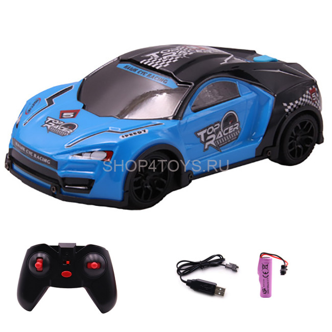 Радиоуправляемая спортивная машина (синий, пар, свет) - ZG-C1603-BLUE Радиоуправляемая спортивная машина (синий, пар, свет) - ZG-C1603-BLUE