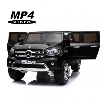 Электромобиль Mercedes-Benz X-Class 4WD MP4 - XMX606-BLACK-PAINT-MP4 Электромобиль Mercedes-Benz X-Class 4WD MP4 - XMX606-BLACK-PAINT-MP4. Большой, высокий и вместительный джип с полным приводом и цифровым сенсорным дисплеем.