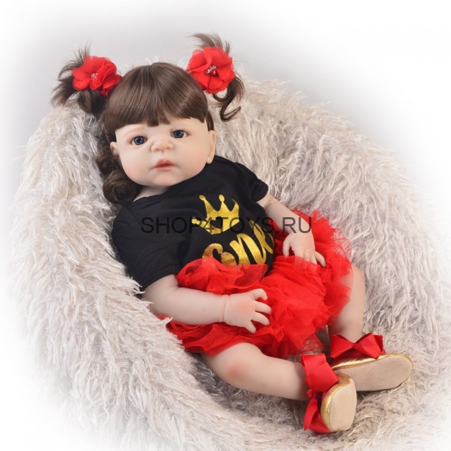 Реборн с силиконовым телом девочка Даяна Реборн с силиконовым телом девочка Даяна