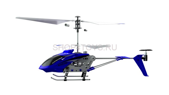 Радиоуправляемый вертолет Syma S107H Blue 2.4G с функцией зависания - S107H Радиоуправляемый вертолет Syma S107H Blue 2.4G с функцией зависания - S107H