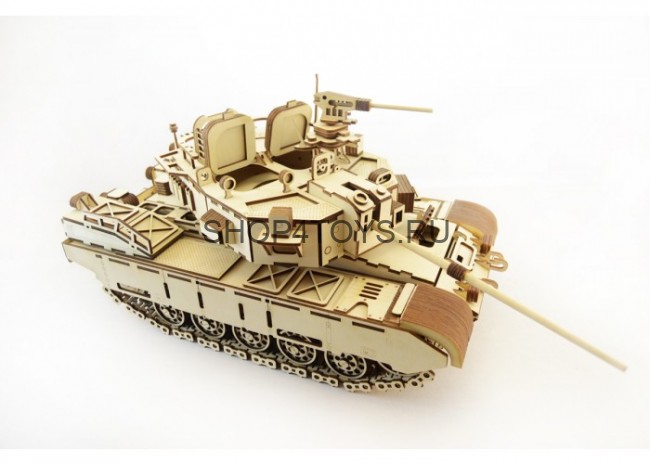 Конструктор 3D деревянный подвижный Lemmo Танк Кайман - Т-1 Конструктор 3D деревянный подвижный Lemmo Танк Кайман - Т-1