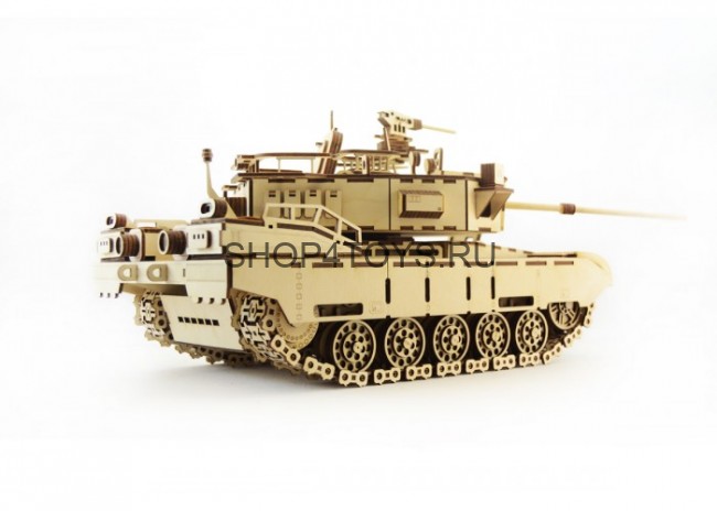 Конструктор 3D деревянный подвижный Lemmo Танк Кайман - Т-1 Конструктор 3D деревянный подвижный Lemmo Танк Кайман - Т-1