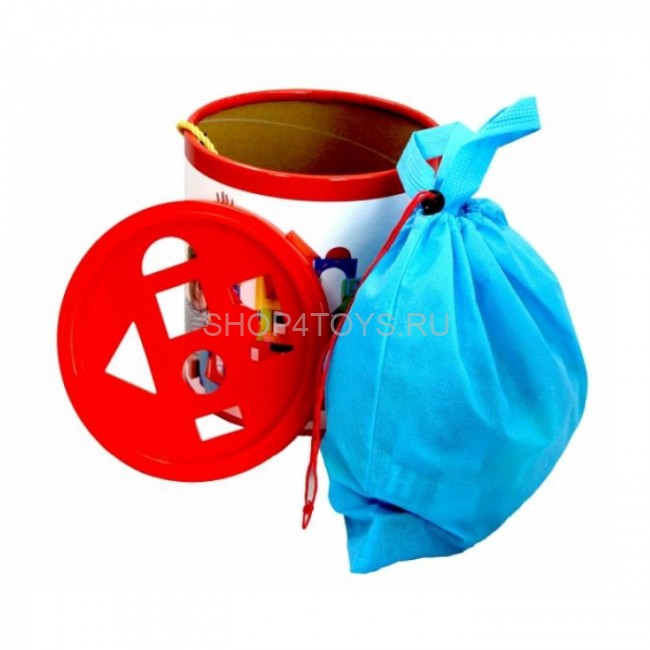 Деревянный конструктор "Кубики" 82 детали - 57043