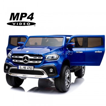 Электромобиль Mercedes-Benz X-Class 4WD MP4 - XMX606-BLUE-PAINT-MP4 Электромобиль Mercedes-Benz X-Class 4WD MP4 - XMX606-BLUE-PAINT-MP4. Большой, высокий и вместительный джип с полным приводом и цифровым сенсорным дисплеем.