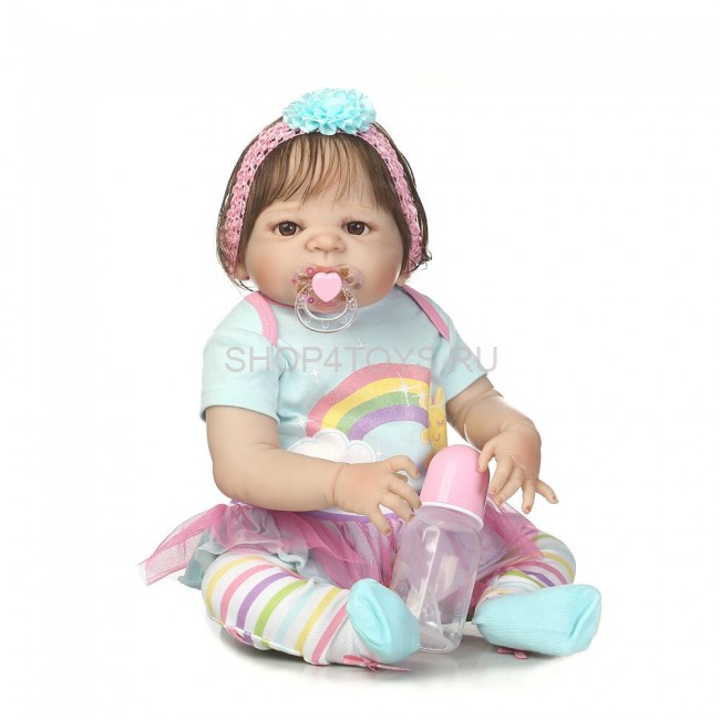 Реборн девочка полностью силиконовая Берта