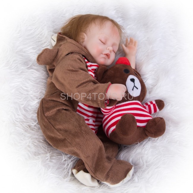 Реборн спящий мальчик Максимка