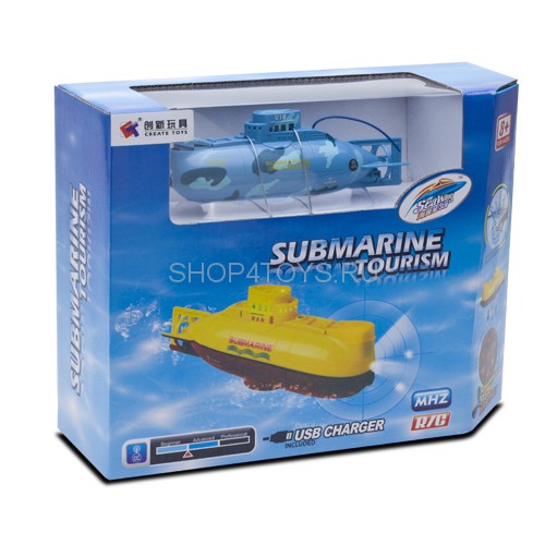 Радиоуправляемая подводная лодка Blue Submarine - CT-3311-BLUE Радиоуправляемая подводная лодка Blue Submarine - CT-3311-BLUE