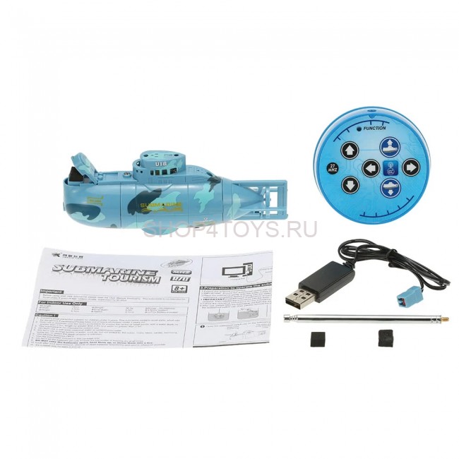 Радиоуправляемая подводная лодка Blue Submarine - CT-3311-BLUE Радиоуправляемая подводная лодка Blue Submarine - CT-3311-BLUE
