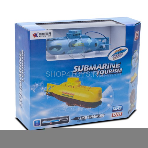 Радиоуправляемая подводная лодка Blue Submarine - CT-3311-BLUE Радиоуправляемая подводная лодка Blue Submarine - CT-3311-BLUE