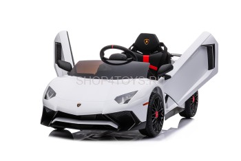 Детский электромобиль Lamborghini Aventador SV Roadster 2WD 12V - BDM0931-WHITE Детский электромобиль Lamborghini Aventador SV Roadster 2WD 12V - BDM0931-WHITE