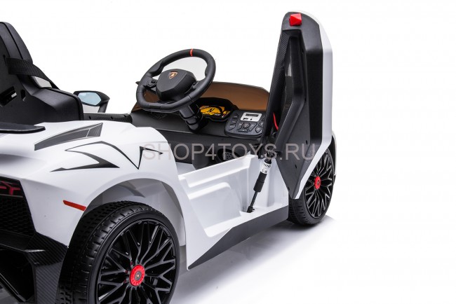 Детский электромобиль Lamborghini Aventador SV Roadster 2WD 12V - BDM0931-WHITE Детский электромобиль Lamborghini Aventador SV Roadster 2WD 12V - BDM0931-WHITE