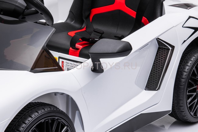 Детский электромобиль Lamborghini Aventador SV Roadster 2WD 12V - BDM0931-WHITE Детский электромобиль Lamborghini Aventador SV Roadster 2WD 12V - BDM0931-WHITE