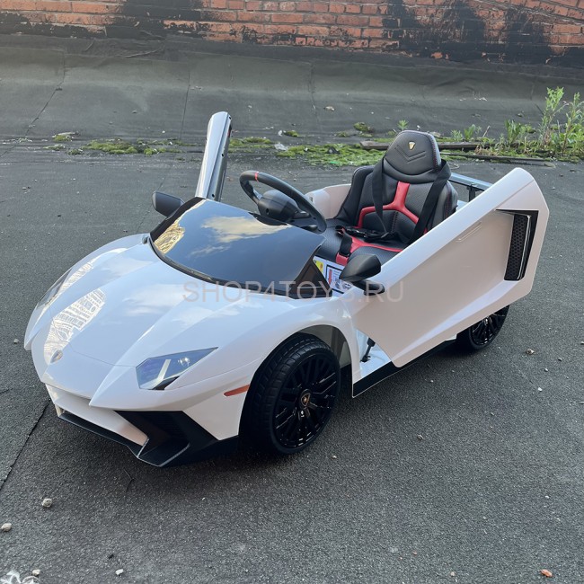 Детский электромобиль Lamborghini Aventador SV Roadster 2WD 12V - BDM0931-WHITE Детский электромобиль Lamborghini Aventador SV Roadster 2WD 12V - BDM0931-WHITE