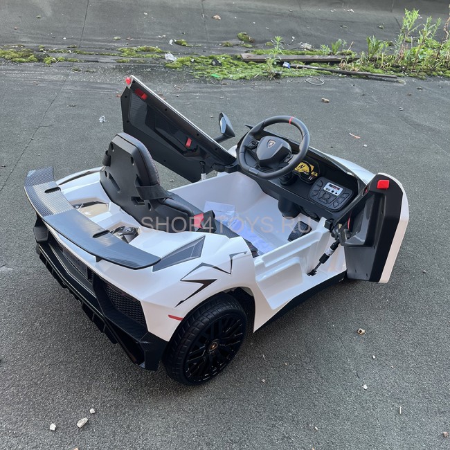 Детский электромобиль Lamborghini Aventador SV Roadster 2WD 12V - BDM0931-WHITE Детский электромобиль Lamborghini Aventador SV Roadster 2WD 12V - BDM0931-WHITE