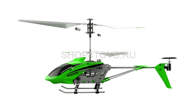 Радиоуправляемый вертолет Syma S107H Green 2.4G с функцией зависания - S107H Радиоуправляемый вертолет Syma S107H Green 2.4G с функцией зависания - S107H