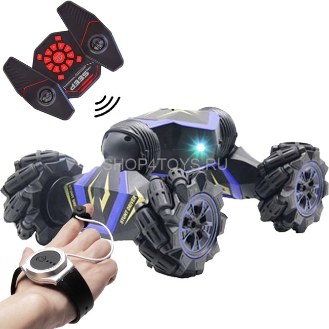 Радиоуправляемый внедорожник-перевертыш MZ масштаб 1:14, синий - MZ-YY2018-BLUE Радиоуправляемый внедорожник-перевертыш MZ масштаб 1:14, синий - MZ-YY2018-BLUE