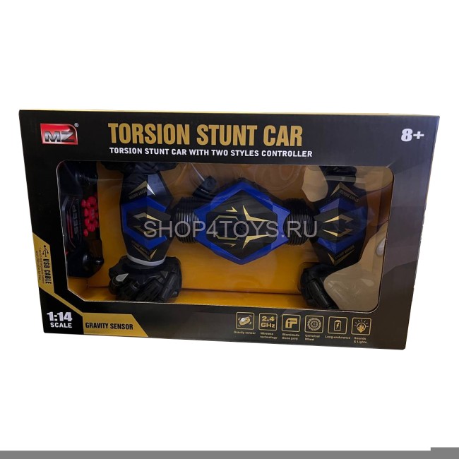 Радиоуправляемый внедорожник-перевертыш MZ масштаб 1:14, синий - MZ-YY2018-BLUE Радиоуправляемый внедорожник-перевертыш MZ масштаб 1:14, синий - MZ-YY2018-BLUE