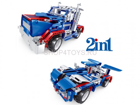 Радиоуправляемый конструктор 2 в 1 - грузовик и джип - QH8006 Радиоуправляемый конструктор 2 в 1 - грузовик и джип - QH8006