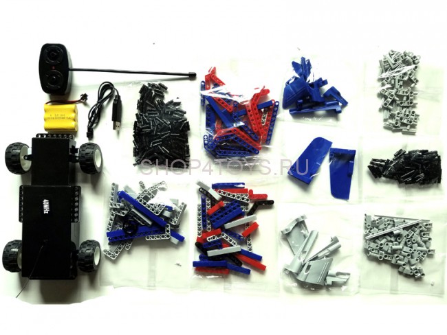 Радиоуправляемый конструктор 2 в 1 - грузовик и джип - QH8006 Радиоуправляемый конструктор 2 в 1 - грузовик и джип - QH8006