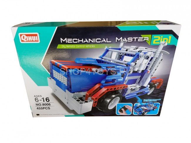 Радиоуправляемый конструктор 2 в 1 - грузовик и джип - QH8006 Радиоуправляемый конструктор 2 в 1 - грузовик и джип - QH8006