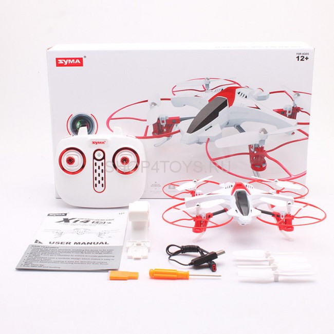 Радиоуправляемый квадрокоптер Syma X14W FPV 720P Wifi Camera 2.4G - X14W Радиоуправляемый квадрокоптер Syma X14W FPV 720P Wifi Camera 2.4G - X14W