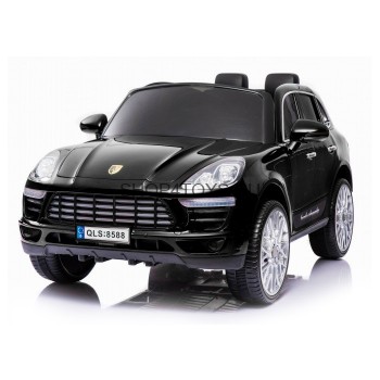 Детский электромобиль  Порше Porsche Macan S Black 12V 2.4G - QLS-8588 Детский электромобиль Porsche Macan S Black 12V 2.4G - QLS-8588 - это одноместный электромобиль, который оснащен идеально-комфортабельным кожаным креслом с анатомической формы сиденьем вместительных размеров и плотно фиксирующим ребенка в целях повышения безопасности поясным ремнем.