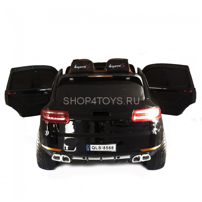 Детский электромобиль  Порше Porsche Macan S Black 12V 2.4G - QLS-8588